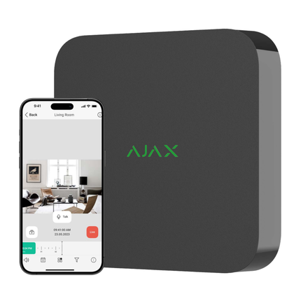 Ajax Systems Kit 2x Turret, NVR en bekabeling zwart
