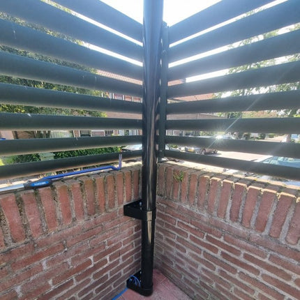 AlarmsysteemExpert.nl Cameramast 3 meter Ø 90mm met RVS muurbeugels