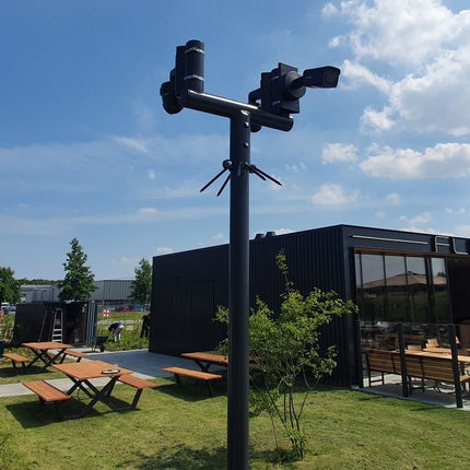 AlarmsysteemExpert.nl Cameramast T-stuk 70mm kleur wit Ral9010