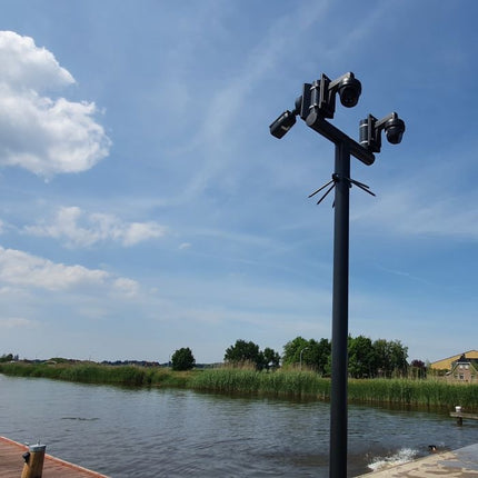 AlarmsysteemExpert.nl Cameramast T-stuk 70mm kleur wit Ral9010