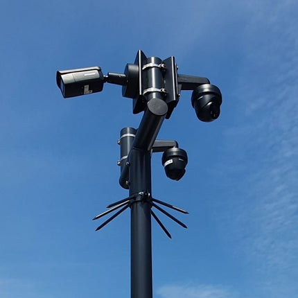 AlarmsysteemExpert.nl Cameramast T-stuk 70mm kleur wit Ral9010