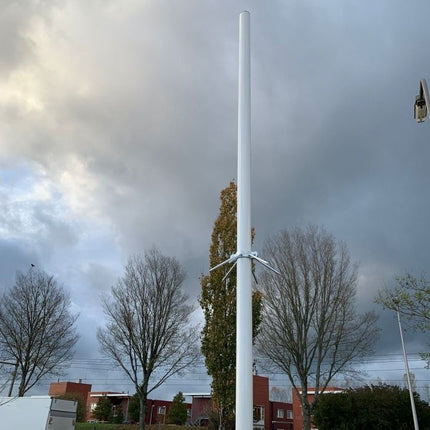 AlarmsysteemExpert.nl Cameramast verplaatsbaar aluminium 3 meter Ø 90mm met tegelframe