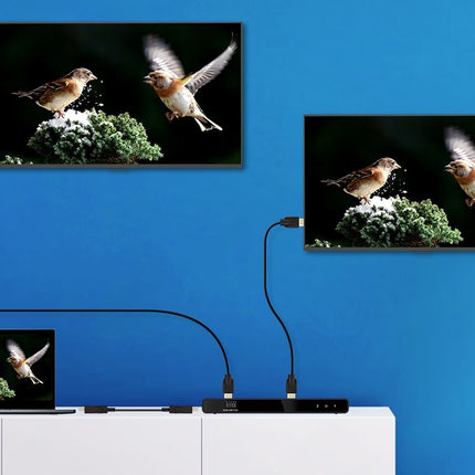 AlarmsysteemExpert.nl HDMI 2-poorts Splitter,  4K 60Hz UHD