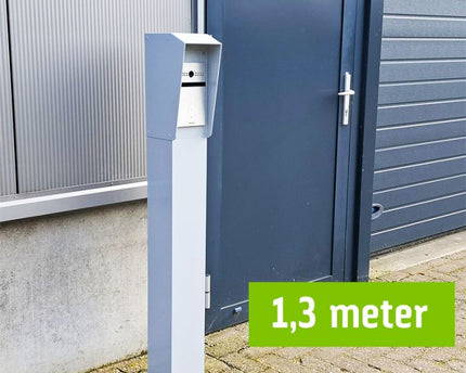 AlarmsysteemExpert.nl Intercomzuil 130cm, 15x15cm Dubbellaags gepoedercoat