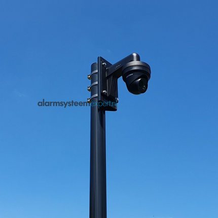 AlarmsysteemExpert.nl Ronde cameramast met kantelanker 4 meter Ø 90mm