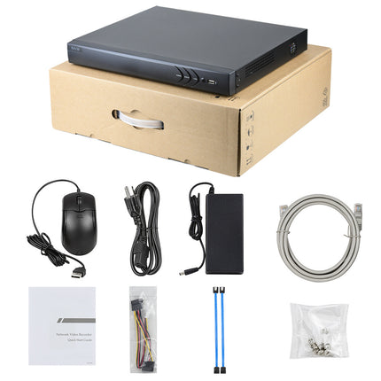 ASE Kit, 1x Dome, 8Mp 4K Ultra HD ColorVu Binnen camera, met NVR en bekabeling