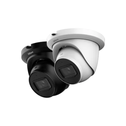 Dahua IPC-HDW2441TM-S 4MP IR WizSense Turret IR leds, SD slot, PoE, build-in Mic. Black
