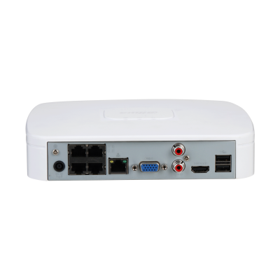 Dahua NVR2104-P-S3 Lite Series, 1x LAN 4x PoE Geschikt voor 4 IP camera's