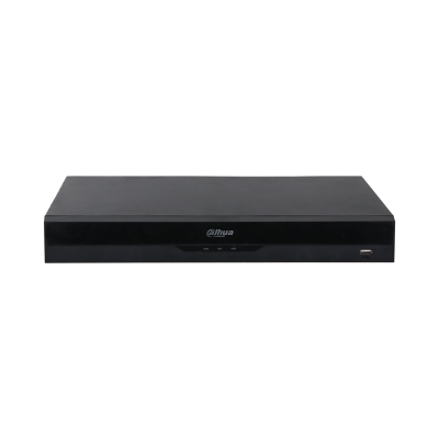 Dahua NVR4204-P-EI, 4x PoE, 2x SATA, Zonder Opslag,  max. 4 IP camera's Zwart