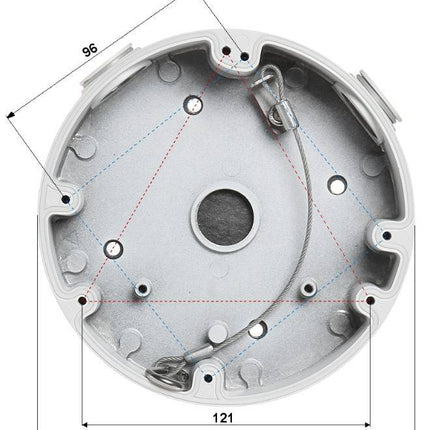 Dahua PFA138 montagebox voor buitentoepassing Zwart