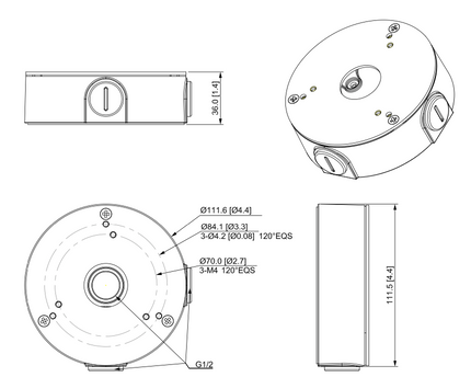 Dahua PFA13G montagebox