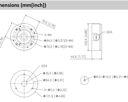 Dahua PFA5300R montagedoos Muur/montagedoos IP66