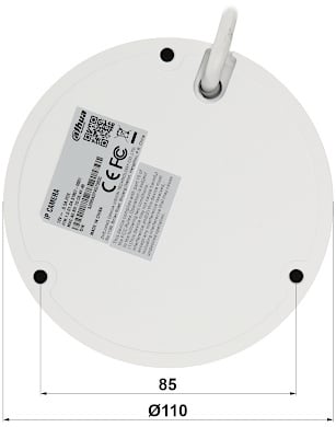 Dahua Set 3x Dome 8MP + Recorder & Bekabeling