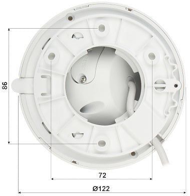 Dahua Set 3x Turret 4MP + Recorder & Bekabeling