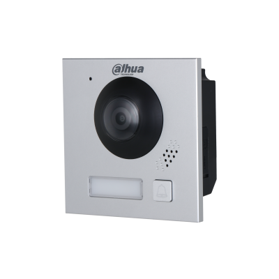 Dahua VTO4202F-P1 Video Intercom Camera Hoofdmodule Zwart met 1 beldrukker