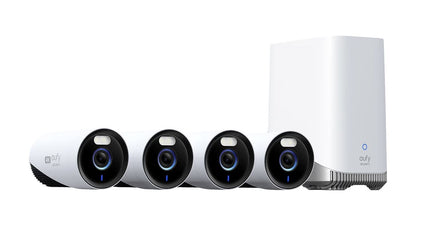Eufy E330 4-pack cameraset (WIFI vaste voeding) met Homebase 3