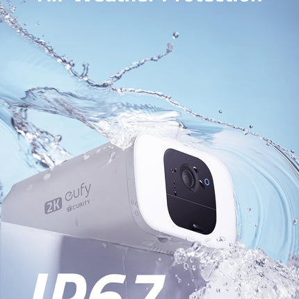 Eufy Security SoloCam S40 Solar 2K resolutie, Batterij met ingebouwd zonnepaneel DEMO