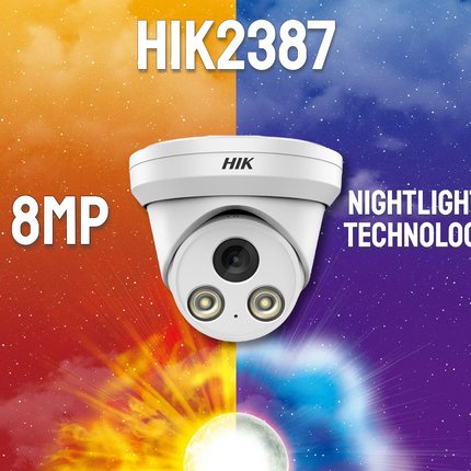 HIK HIK2387B, 8MP/4K Full Color, Nightlight™, Microfoon, PoE, DEMO