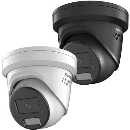 Hikvision DS-2CD2346G2H-IS2U/SL Zwart, 4Mp Darkfighter Eyeball, 2-weg audio, Strobe licht en sirene