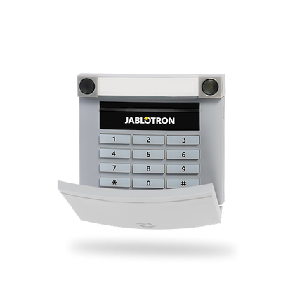 Jablotron JA-113E-GR BUS codebedienpaneel met RFID en toetsenbord grijs