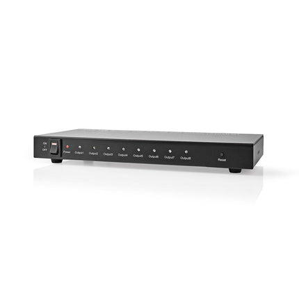 Nedis 8-Poorts HDMI splitter 8x HDMI Output 4K@30Hz 3.4 Gbps Metaal Antraciet