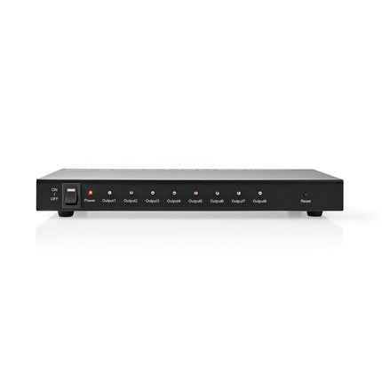 Nedis 8-Poorts HDMI splitter 8x HDMI Output 4K@30Hz 3.4 Gbps Metaal Antraciet
