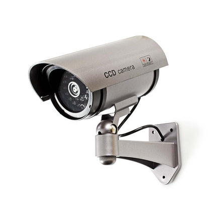 Nedis Dummy beveiligingscamera Bullet IP44 Zilver
