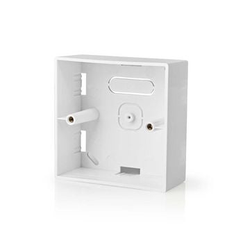 Nedis Opbouwdoos | Wandmontage | 86 x 86 mm | Wit