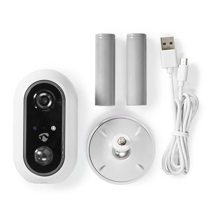 Nedis SmartLife Camera voor Buiten Wi-Fi Full HD IP65 Cloud / MicroSD