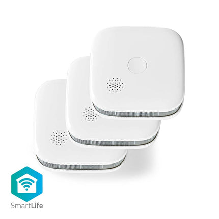 Nedis SmartLife Rookmelder set van 3 stuks incl. vervangbare batterijen