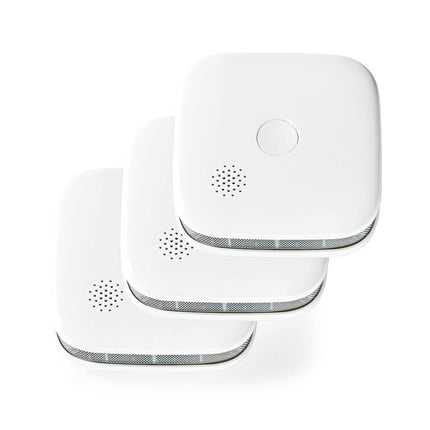 Nedis SmartLife Rookmelder set van 3 stuks incl. vervangbare batterijen