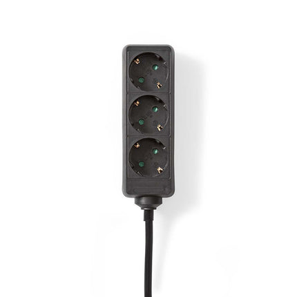 Nedis Stekkerdoos met randaarde, 16 A, 3-wegs, 1.5m