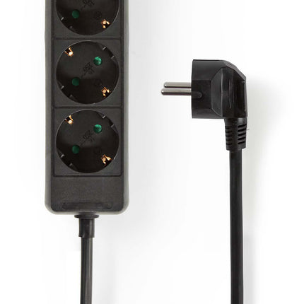 Nedis Stekkerdoos met randaarde, 16 A, 6-wegs, 1.5m
