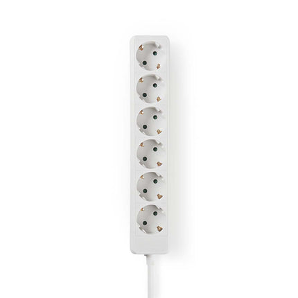 Nedis Stekkerdoos met randaarde, 16 A, 6-wegs, 3m