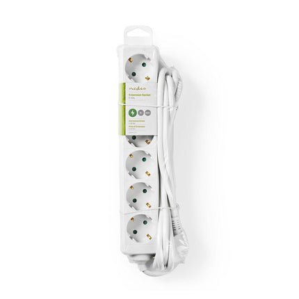 Nedis Stekkerdoos met randaarde, 16 A, 6-wegs, 3m
